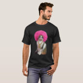 T-shirt Chat Avec Perruque (Devant entier)