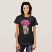 T-shirt Chat avec perruque (Devant entier)