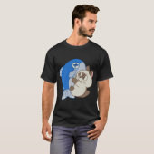 T-shirt Chat avec poisson (Devant entier)