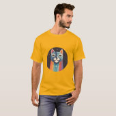 T-shirt Chat avec Rainbow Aura (Devant entier)