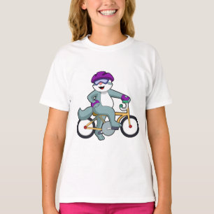 T-shirt Chat avec vélo