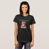 T-shirt Chat Babushka Fabriquant Pierogi (Devant entier)
