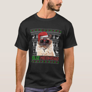 T-shirt Chat balinais-javanais Feliz Meowidad Sympathique