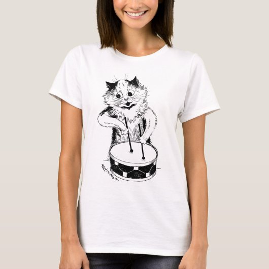 T-shirt Chat batteur, Louis Wain (Devant)