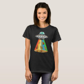 T-shirt Chat Bengal Alien Ufo (Devant entier)