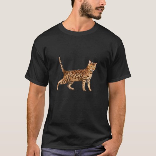 T-shirt Chat Bengal Ee Ees (Devant)