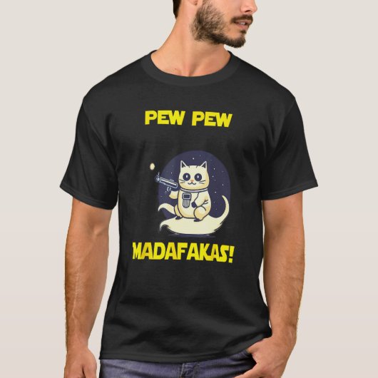 T-shirt Chat Birman Astronaute Spatial Pew Madafakas (Devant)