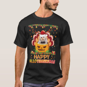 T-shirt Chat birman d'Hallothanksmas joyeux Halloween Than