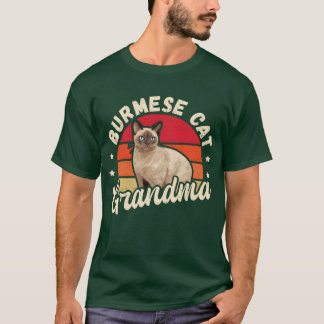 T-shirt Chat birman Grand-mère Chats Propriétaire drôle