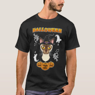 T-shirt Chat birman Joyeux Halloween