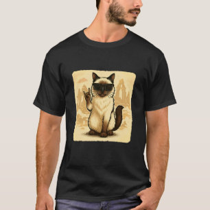 T-shirt Chat Birman Lunettes de soleil Rock Musique Drôle