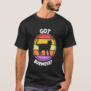T-shirt Chat birman Rétro Coucher de soleil Vintage Esthét