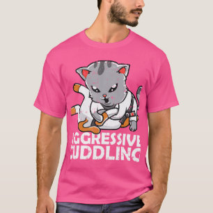T-shirt Chat Bjj Mixed martial art Chat Agressif Petit Reg