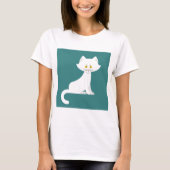 T-shirt Chat blanc (Devant)