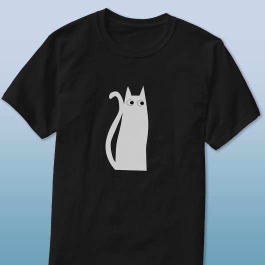 T-shirt Chat blanc