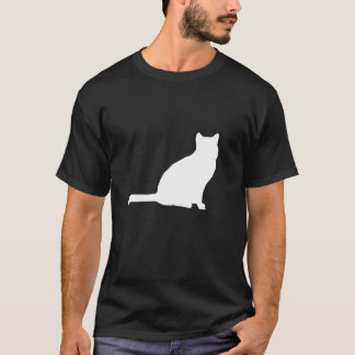 T-shirt Chat blanc de Ninja… ?