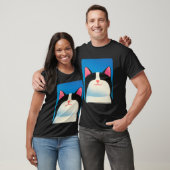 T-shirt Chat Blanc et Noir (Unisexe)