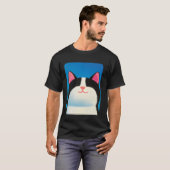 T-shirt Chat Blanc et Noir (Devant entier)