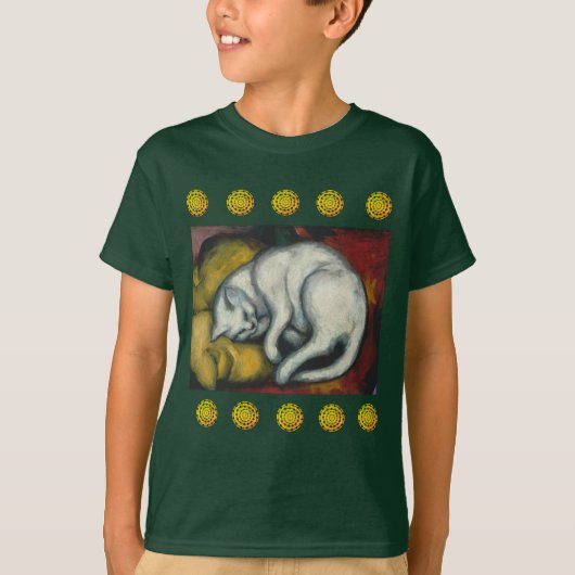 T-shirt Chat blanc, Franz Marc (Devant)
