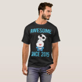 T-shirt Chat Blanc - Incroyable depuis 2015 (Devant entier)