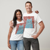 T-shirt Chat bleu I (Unisexe)