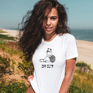 T-shirt Chat blond hors service - Chat mignonne et amusant