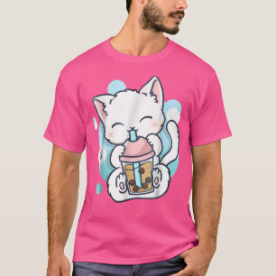 T-shirt Chat Boba Tea Bubble Tea Anime Kawaii Neko595