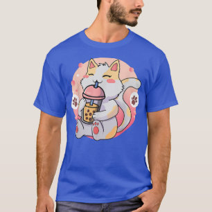 T-shirt Chat Boba Tea Bubble Tea Anime Kawaii Neko 265