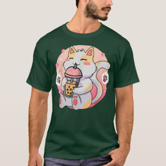 T-shirt Chat Boba Tea Bubble Tea Anime Kawaii Neko 566