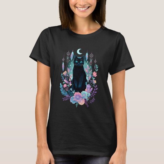 T-shirt Chat Boho (Devant)