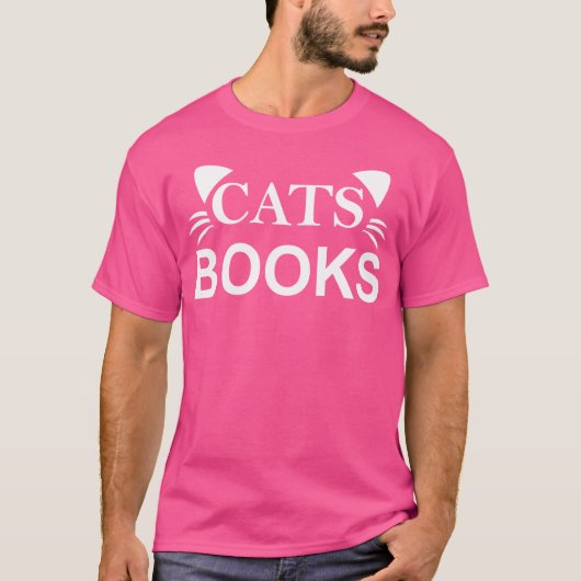 T-shirt Chat Books cadeau (Devant)