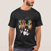 T-shirt Chat Bowler Alley (Devant)