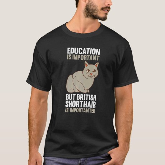 T-shirt Chat British Shorthair (Devant)