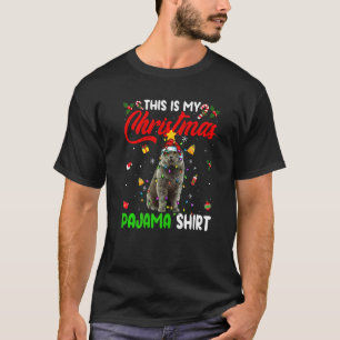 T-shirt Chat British Shorthair C'est Mon Pyjama De Noël