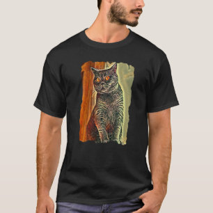 T-shirt Chat British Shorthair Chats Mignons Papa et Maman