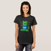 T-shirt Chat Cactus Pun Catcus (Devant entier)