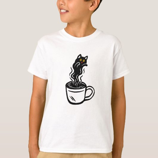 T-shirt Chat Café (Devant)