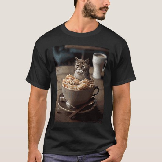 T-shirt Chat Café Nouilles (Devant)