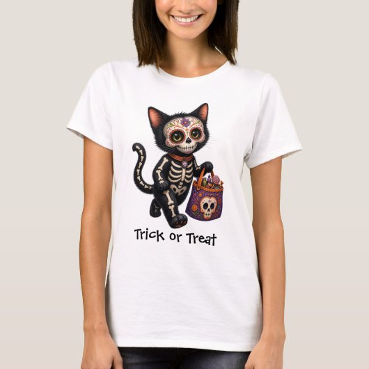 T-Shirt Chat Calavera (Devant)