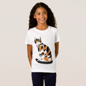 T-shirt chat Calico (Devant entier)