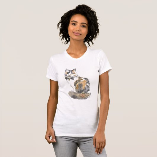 T-shirt Chat Calico Fancy (Devant entier)