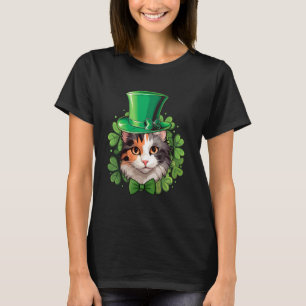 T-shirt Chat calicot drôle de la Saint-Patrick
