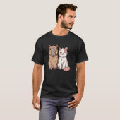 T-shirt Chat Capybara Mignon (Devant entier)