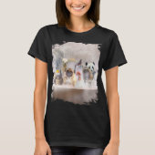 T-shirt Chat Carlin Chien poule Sloth Llama Panda Dauphin  (Devant)