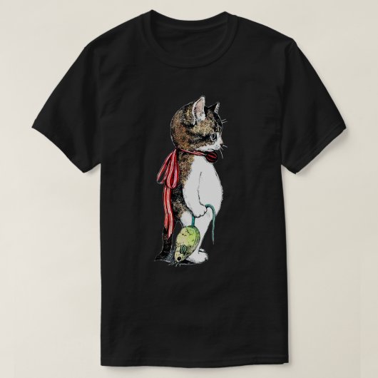 T-shirt chat catch souris drôle amant kitten amant chat (Design devant)