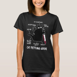 T-shirt Chat Ce Meurtrier Black Chat Guide de mouture Hall