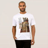 T-shirt Chat César Bleu Russe (Devant entier)