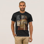 T-shirt Chat César Bleu Russe (Devant entier)