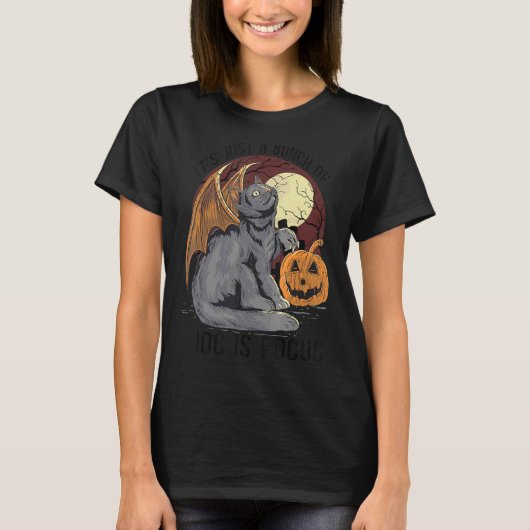 T-shirt Chat C'est juste un tas de Hocus Pocus (Devant)