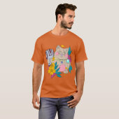 T-shirt chat chanceux (Devant entier)